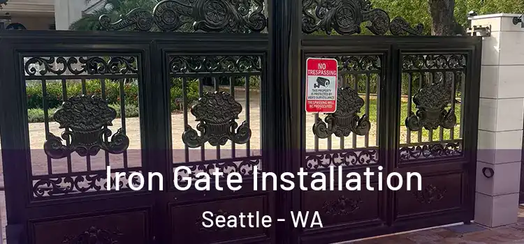 Iron Gate Installation Seattle - WA